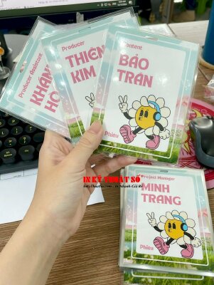 In thẻ đeo Staff nhân viên event sự kiện, thẻ giấy ép plastic ban tổ chức sự kiện - INKTS3040