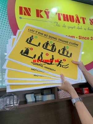 In decal nhãn dán 2 mặt làm bảng lưu ý sử dụng - INKTS660