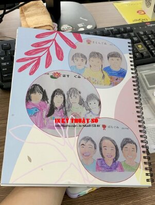 In sổ tay in hình theo yêu cầu làm quà lưu niệm, in sổ tay quà tặng gáy lò xo - INKTS558