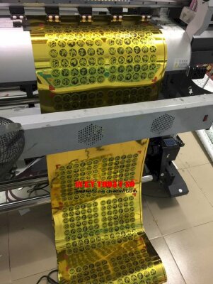 In tem Decal vàng máy in UV cuộn - INKTS3288