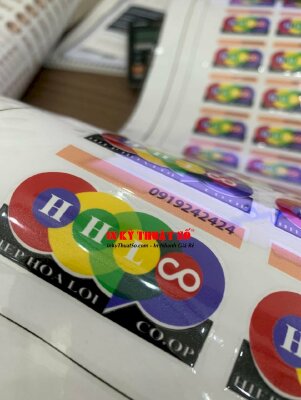 Tem in logo công ty, số điện thoại UV DTF dán lên nhiều bề mặt (trừ vải) - INKTS3283