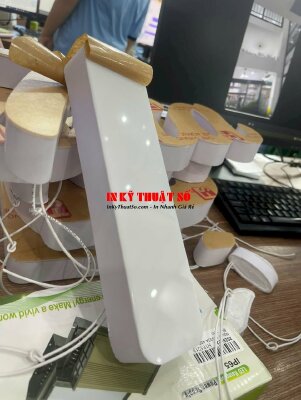 Hộp đèn chữ nổi Mica sữa đi đèn Led âm, cắt CNC theo chữ, uốn hông Format - INKTS1162
