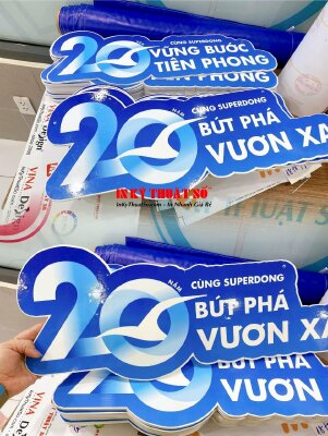 In bảng biểu trưng 20 năm thành lập công ty - INKTS671