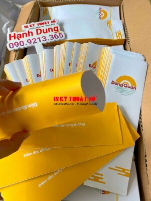 In bao đũa nhà hàng, bao giấy đựng đũa muỗng nhà hàng - INKTS578