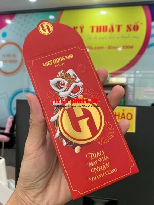 In bao lì xì ép nhũ vàng - INKTS228