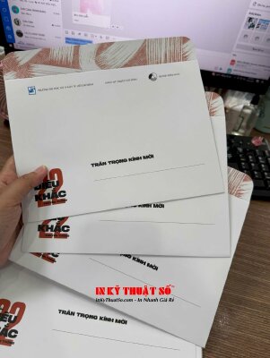 In bao thư nhỏ đựng thiệp mời sự kiện cho khoa, ngành thuộc trường đại học - INKTS1166