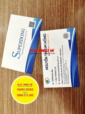 In business card giấy mỹ thuật K02 có vân, card visit phó tổng giám đốc công ty - INKTS1358