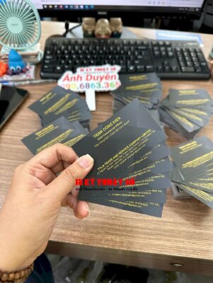 In card visit giám đốc kinh doanh Chief Commercial Officer, card visit giấy B300 - INKTS572