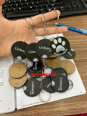In móc khóa mica logo ngân hàng số - INKTS509