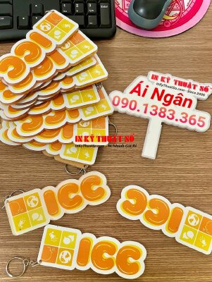 In móc khóa mica số lượng ít - INKTS636