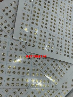 In nhãn Decal số thứ tự - INKTS267