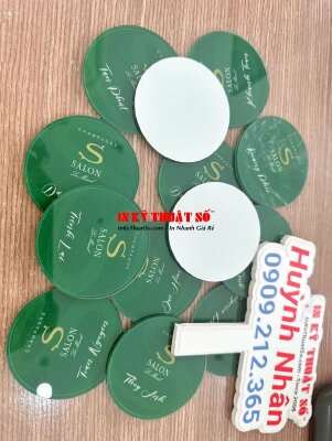 In UV mica tròn đường kính 7cm làm thẻ tên quà tặng - INKTS912