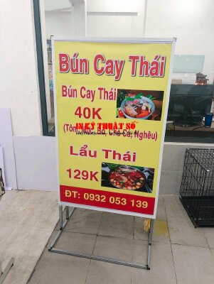 Làm bảng hiệu hộp đèn quán bún cay Thái, lẩu Thái - INKTS1174