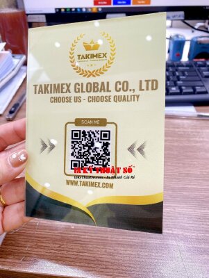 Làm bảng mica quét mã Qr code website công ty để bàn - INKTS706