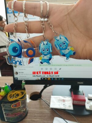 Móc khoá mica in hình theo yêu cầu - INKTS360