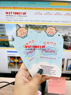 Sản xuất wobbler siêu thị, wobbler thông tin sản phẩm tả dán, bỉm tả cho bé - INKTS561