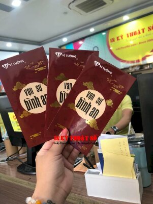 In bao lì xì ép kim, ép nhũ vàng - INKTS210