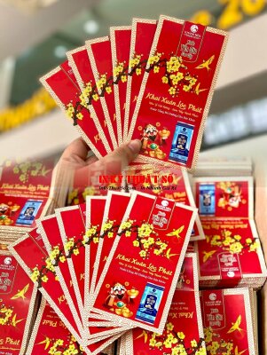 In bao lì xì số lượng lớn in offset cho nhãn hàng nước yến gửi tặng khách hàng - INKTS209