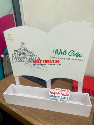 In bồi Formex làm bảng tên chúc mừng kèm khay cắm hoa theo yêu cầu - INKTS886