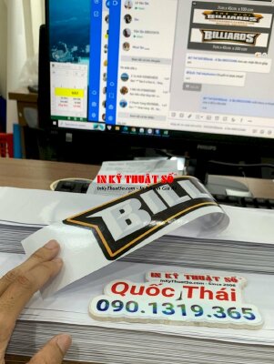 In Decal ngược tem nhãn billiards - INKTS1070
