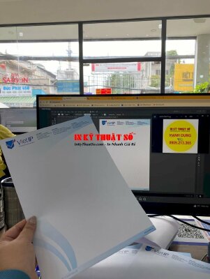 In giấy tiêu đề A4, giấy Fort 100gsm, in 1 mặt - INKTS323