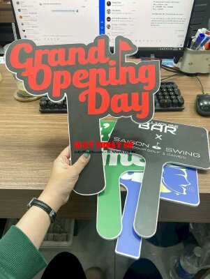 In hashtag cầm tay khai trương Grand Opening Day cho quán Bar, Indoor Golf & Games - INKTS3359