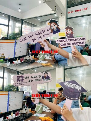 In hashtag cầm tay tốt nghiệp, prop cầm tay tốt nghiệp - INKTS3364