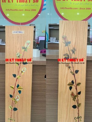 In hoa văn lên gỗ có sẵn bằng công nghệ in UV - INKTS426