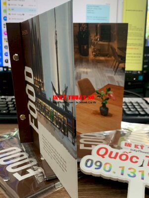 In menu cao cấp quán cafe đẹp sang trọng - INKTS718