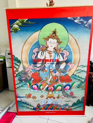 In tranh canvas hình ảnh Đức Kim Cương Tát Đỏa - Vajrasattva - INKTS289