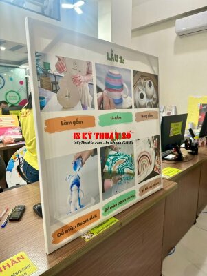 In bảng chỉ dẫn tầng lầu 1, lầu 2 địa điểm tổ chức Workshop, phòng học kỹ năng - INKTS918