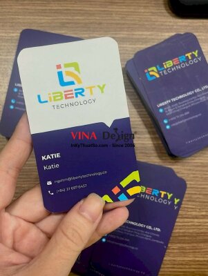 In card visit cho công ty công nghệ thông tin, card visit tiếng Anh - INKTS1026