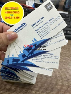 In card visit giấy mỹ thuật Astropack, in card visit giám đốc khối nông trại - INKTS856
