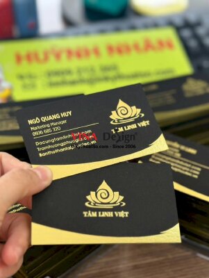 In card visit giấy mỹ thuật đen, in card visit Marketing Manager - INKTS844