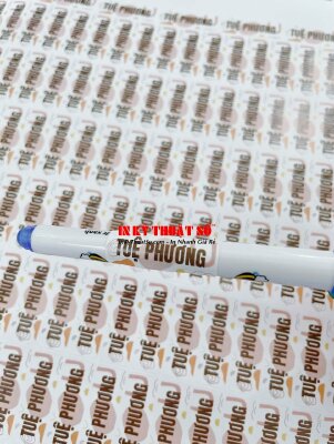 In nhãn tên học sinh theo yêu cầu dán dụng cụ học tập bút, thước, tẩy, đồ chuốt - INKTS3394