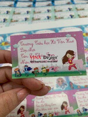 In nhãn vở đẹp cho học sinh tiểu học - INKTS525