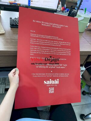 In Poster Formex tri ân kỷ niệm lễ 30/4 Kỷ niệm 50 năm Giải phóng miền Nam cho tiệm trái cây - INKTS3411