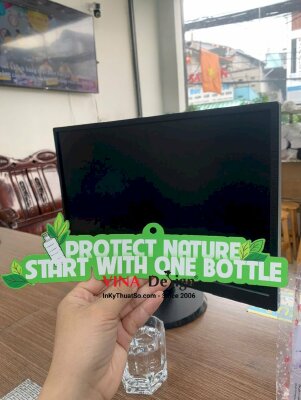 In PP có bế, dán lên nhựa support cắt theo hình làm slogan khẩu hiệu bảo vệ môi trường - INKTS3431
