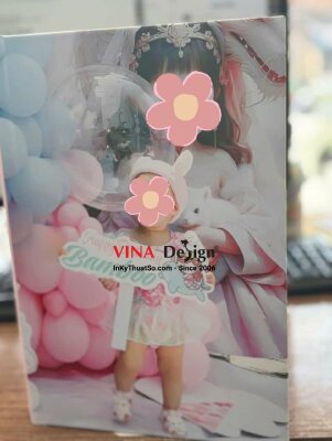 In quyển album photobook happy birthday bé gái, sách ảnh gia đình kỷ niệm sinh nhật bé - INKTS3430