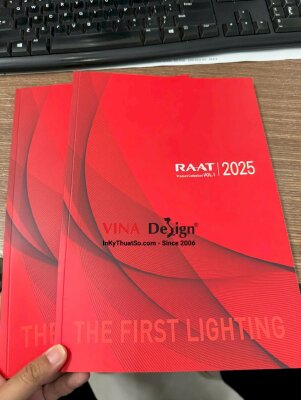 In quyển catalogue product collection, dán keo gáy đứng - INKTS3434