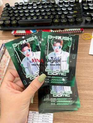In thẻ staff chạy sự kiện Event Idol Dương Domic D-rush project support Minh Dong - run for time - INKTS3444
