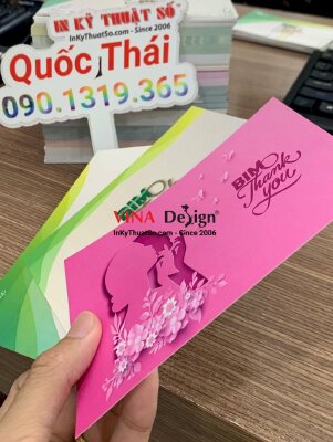 In thiệp Thank You đẹp, in thiệp 3D cảm ơn khách hàng, nhân viên công ty - INKTS774