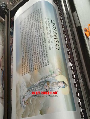 In tranh Chú Đại Bi Phật Quán Thế Âm Bồ Tát, in Canvas mực dầu bóng - INKTS3380