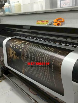 In tranh thần chú Bát Nhã Tâm Kinh tiếng Việt Diện Phật in Canvas mực dầu bóng khổ lớn - INKTS3383