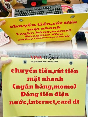 In bảng hiệu treo tường, biển quảng cáo formex - INKTS1028