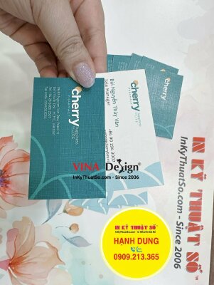 In danh thiếp Sale Manager công ty mỹ phẩm, danh thiếp giấy mỹ thuật K02 - INKTS888