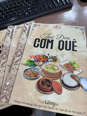 In menu Restaurant & Coffee thực đơn nhà hàng quán cafe món quê, hàng gửi đi Hải Phòng từ TPHCM - INKTS3471