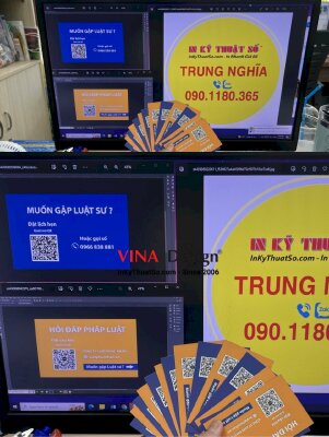 In Name Card 2 mặt giới thiệu văn phòng luật sư - INKTS417