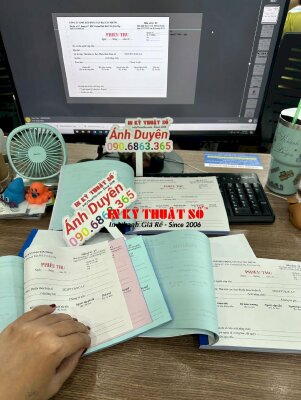 In phiếu thu công ty bất động sản - INKTS536