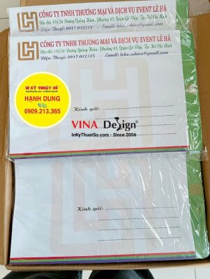 In phong bì thư 25x35cm công ty thương mại dịch vụ event - INKTS3515